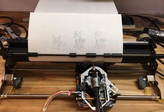Typewriter Turned into Plotter using Arduino