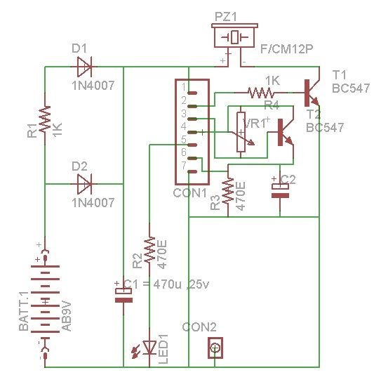 Shadow Alarm Schematic