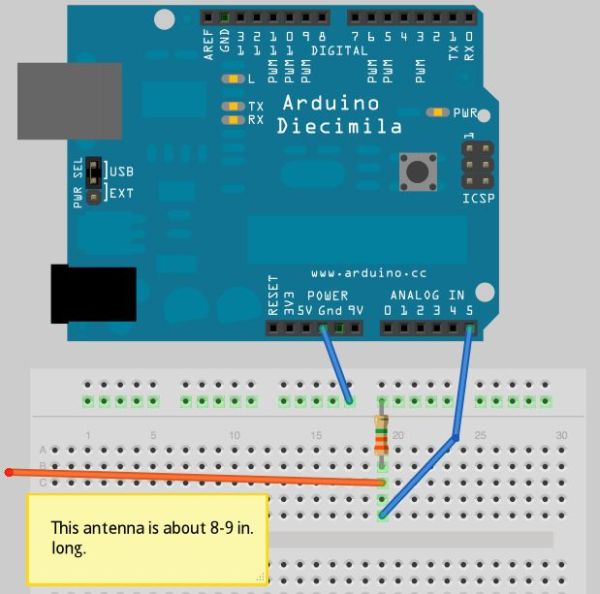  Electromagnetic Field Detector circuit