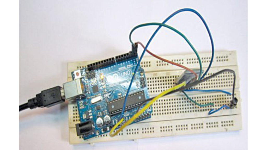 Authors prototype on the breadboard