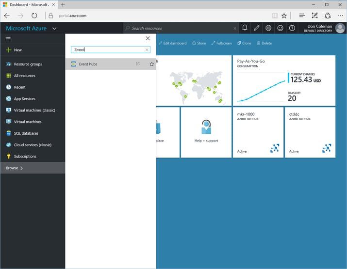 Azure Portal Filter