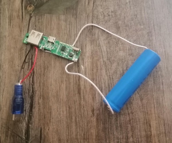 Connecting Li ion Battery Power Bank Circuit