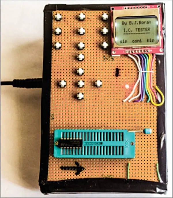 Digital IC Tester With Embedded Truth Table