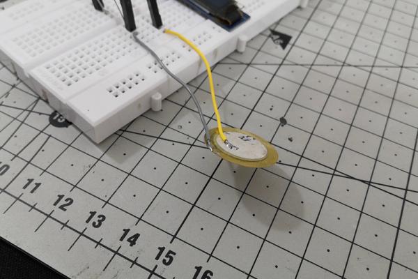 Interfacing and Testing Peizo Sensor