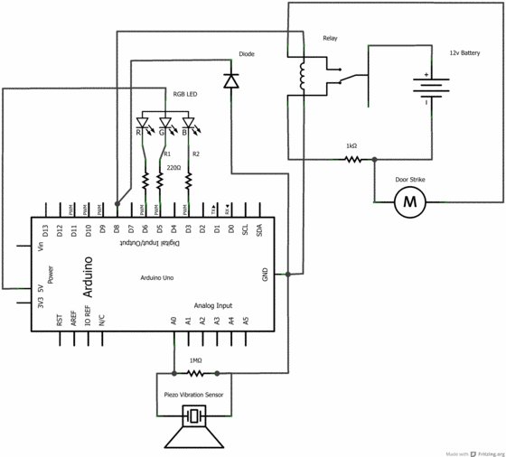 Knock Detector Schematic