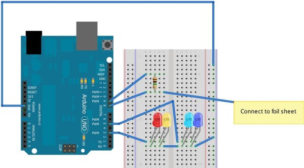 Magic Light Capacitance Sensor Schematic
