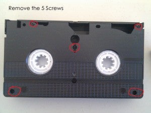 Prep the VHS Cassette