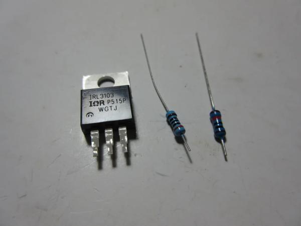 Prepare MOSFET and Resistors