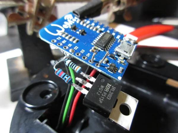 Solder 5V and GND