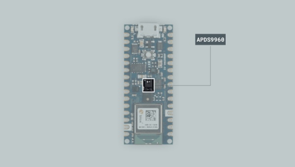 The inbuilt colour sensor on ble board