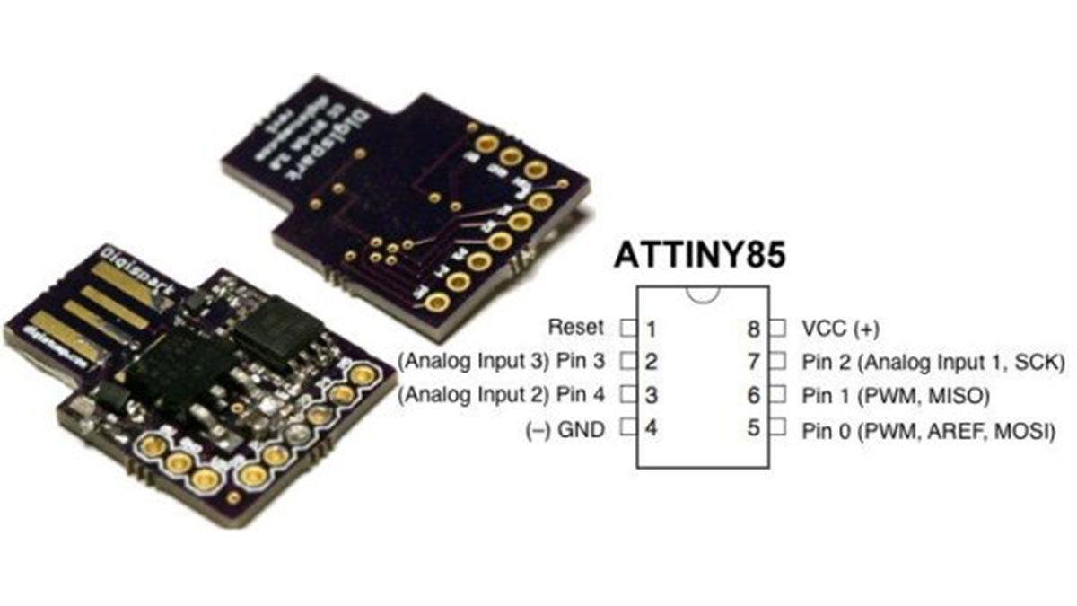 The smallest USB Arduino