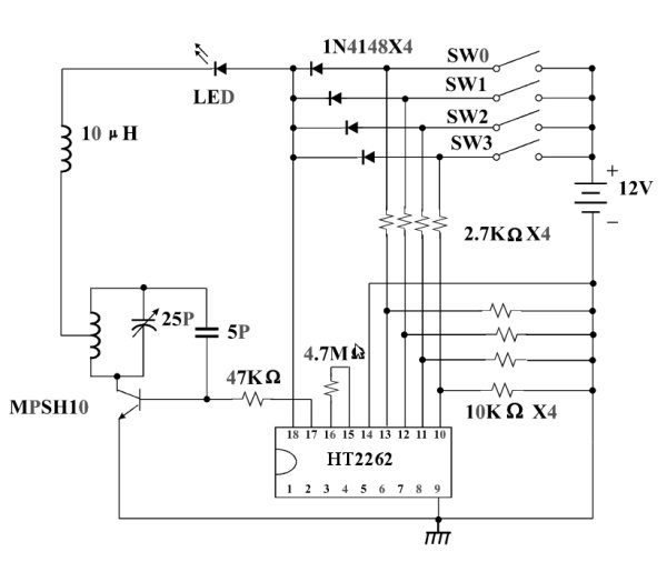 Remote Controlled Power Switch Schematic