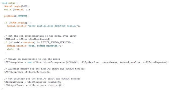 allocate an interpreter for running the model