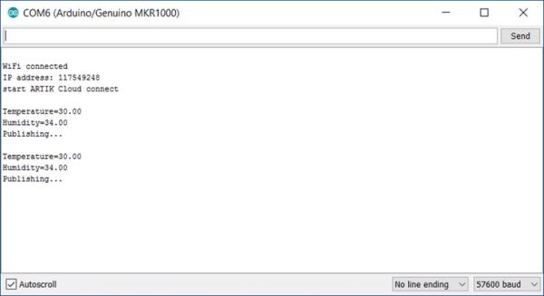 sensor running serialmon 1