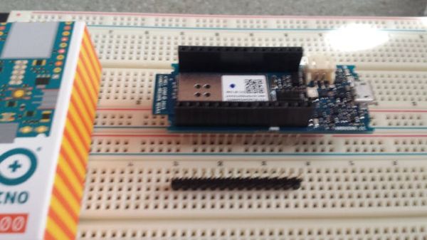 Long Stacking Pins inserted onto PC board