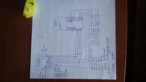 Hand drawn schematic
