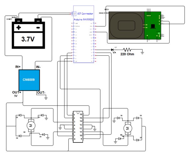 Wi Fi RC Car Qi Enabled schematics